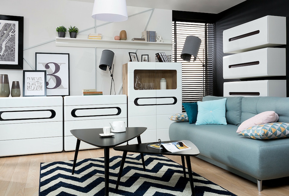 image 1 of Azteca Wall Shelf Long Shelving Panel Storage Unit - White Gloss 1050x200mm