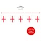 image 5 of Pack of 12 Large 5ft x 3ft England Flag & Bunting Red | One Size