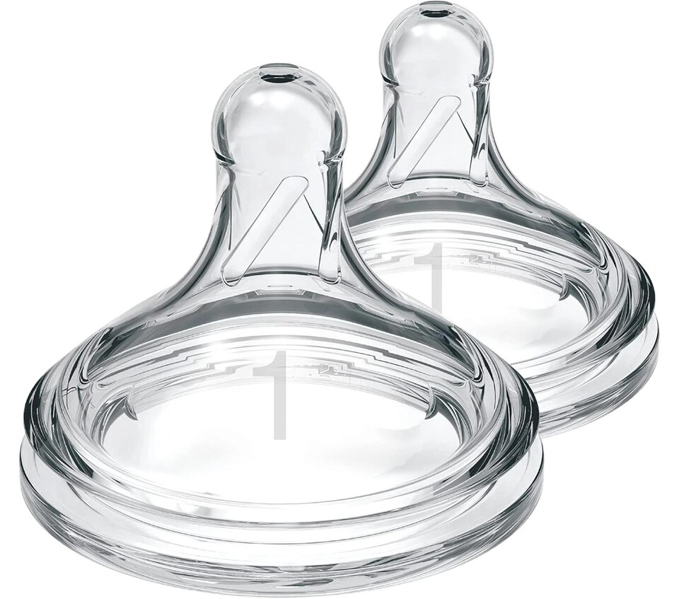 image 1 of Dr Browns Options Baby Bottle Teats Wide Neck Level 1 Newborn 2 Pack
