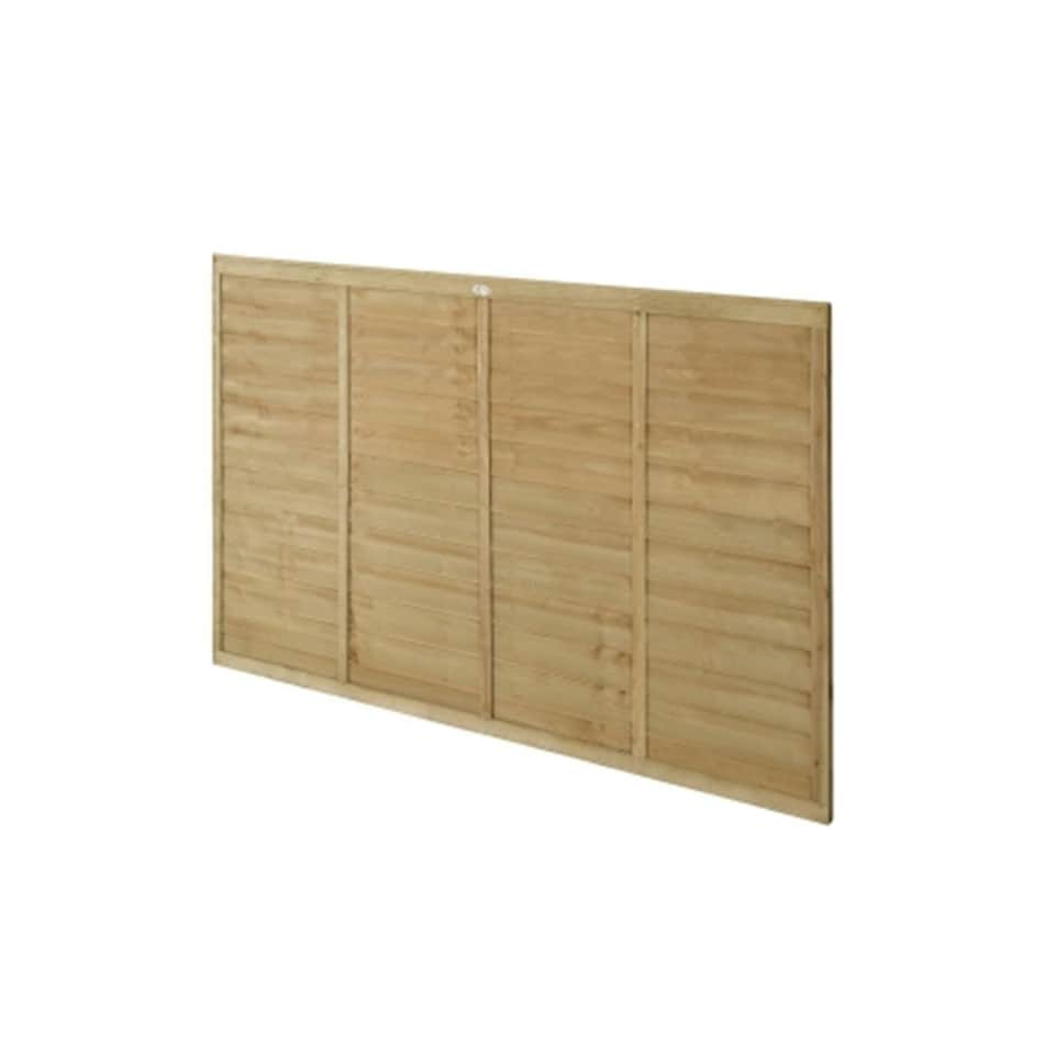 image 1 of Pack of 12 (Total 12 Unit) Lap Pressure Treated Fence Panel - 6ft x 4ft (1.83m x 1.22m)