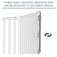 image 7 of Safetots Two Door Multi Panel Solution for Up and Down Staircases, Black, 174cm of length, includes 2 Door Opening Panels