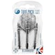 image 3 of Harrows Twin Pack Dart Flights - Black/Silver - One Size