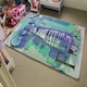 image 4 of Clean freak blue (Rug) Blue | Small: 60x110cm
