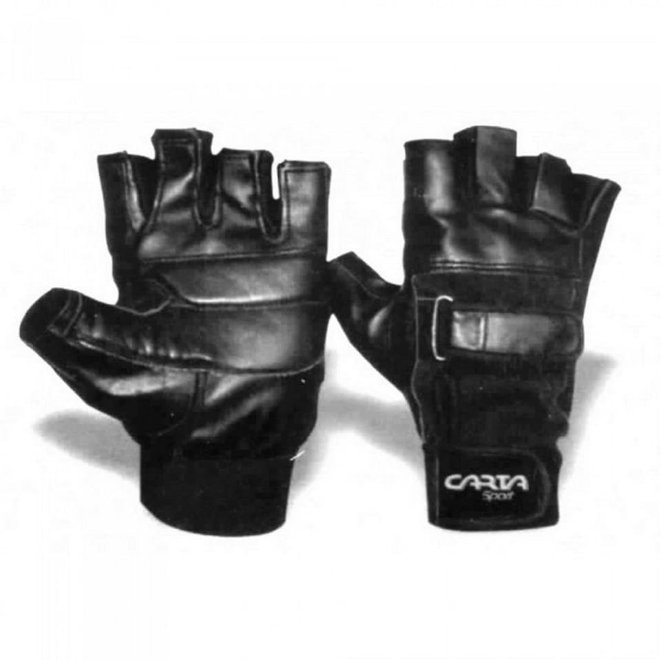 Carta Sport Unisex Adult Touch Fastening Double Weightlifting Gloves - Black - L