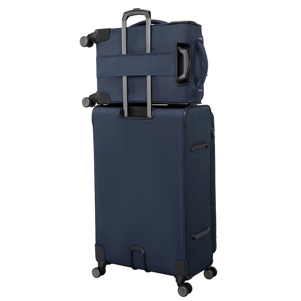 image 1 of IT Luggage Teleported Navy Berry Expandable Cabin Suitcase with TSA Lock Blue | Cabin Bag