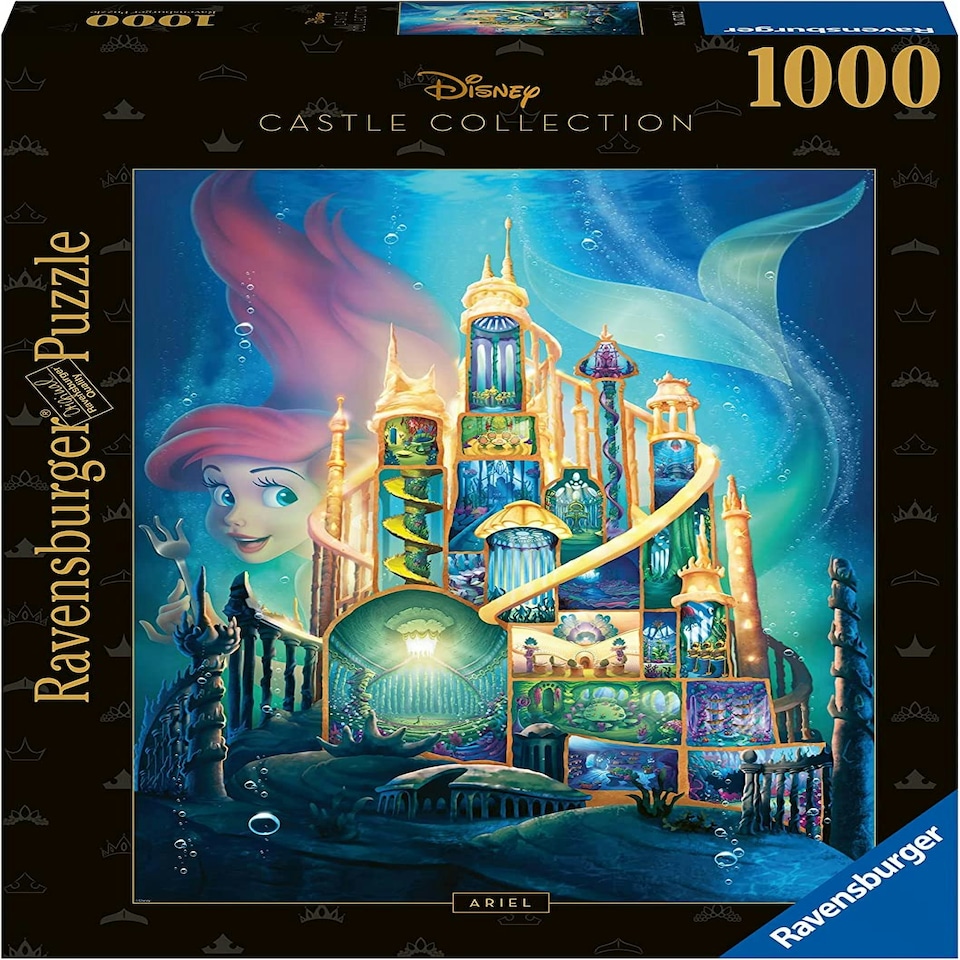 image 1 of Disney Castle Collection: Ariel Jigsaw Puzzle (1000 Pieces)