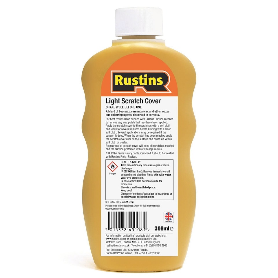 image 1 of Rustins Scratch Cover Restore & Protect Light Wood 300ml