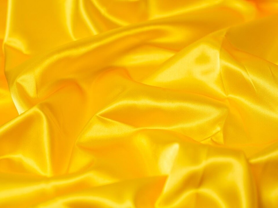 Yellow Acetate Satin Fabric for Dressmaking, 112cm / 44" Wide - per metre