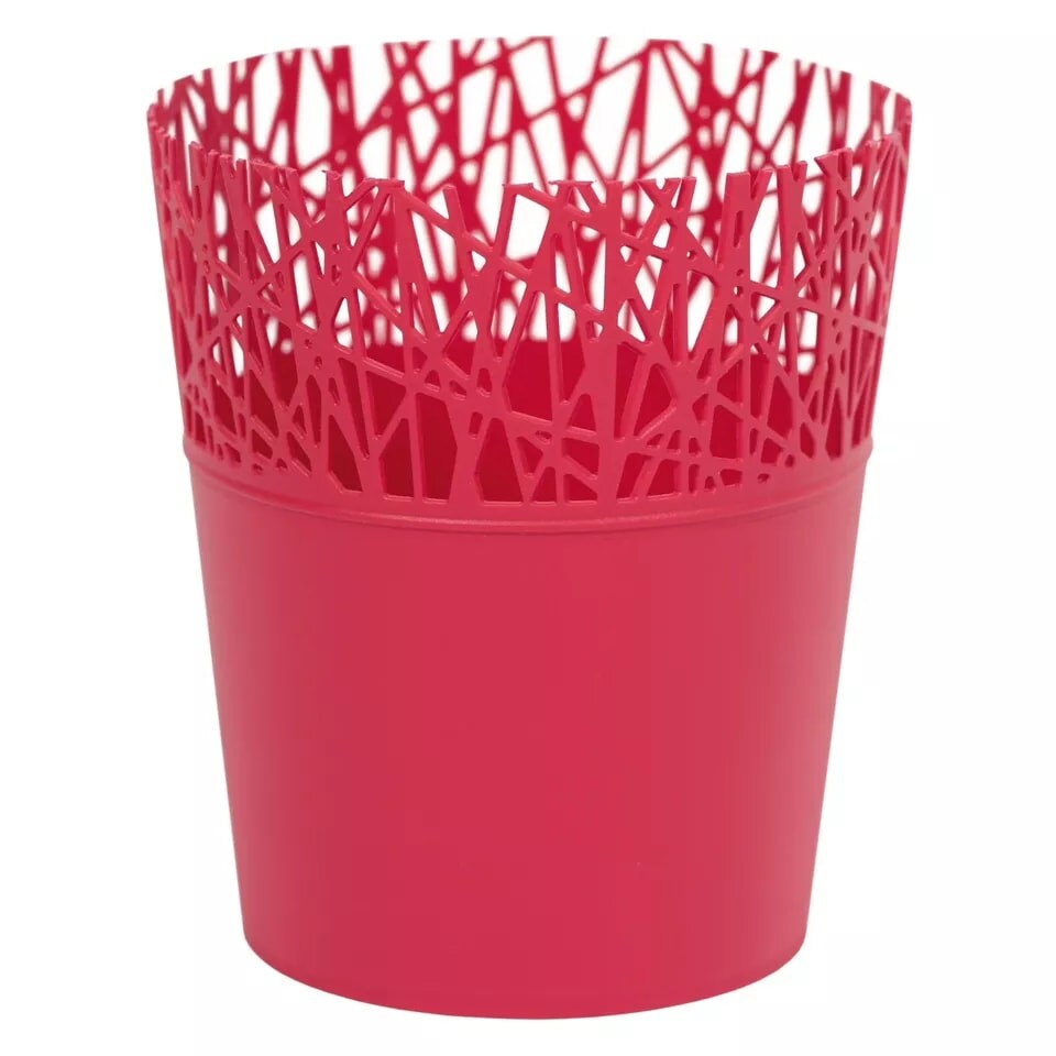 image 1 of Mini Plastic Flower Planter Pots - 183x160x160 cm | Pink | Pink & Set of 1 | 1