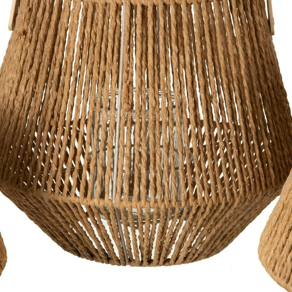 image 1 of Lantern 33 x 33 x 27 cm Candleholder Natural Natural Fibre N/A