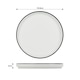 image 3 of 12pc Stackable Black Rim Dinner Set