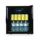 image 5 of SIA DC3B Mini Drinks Fridge, Table Top 46L Wine Cooler With Glass Door, Black