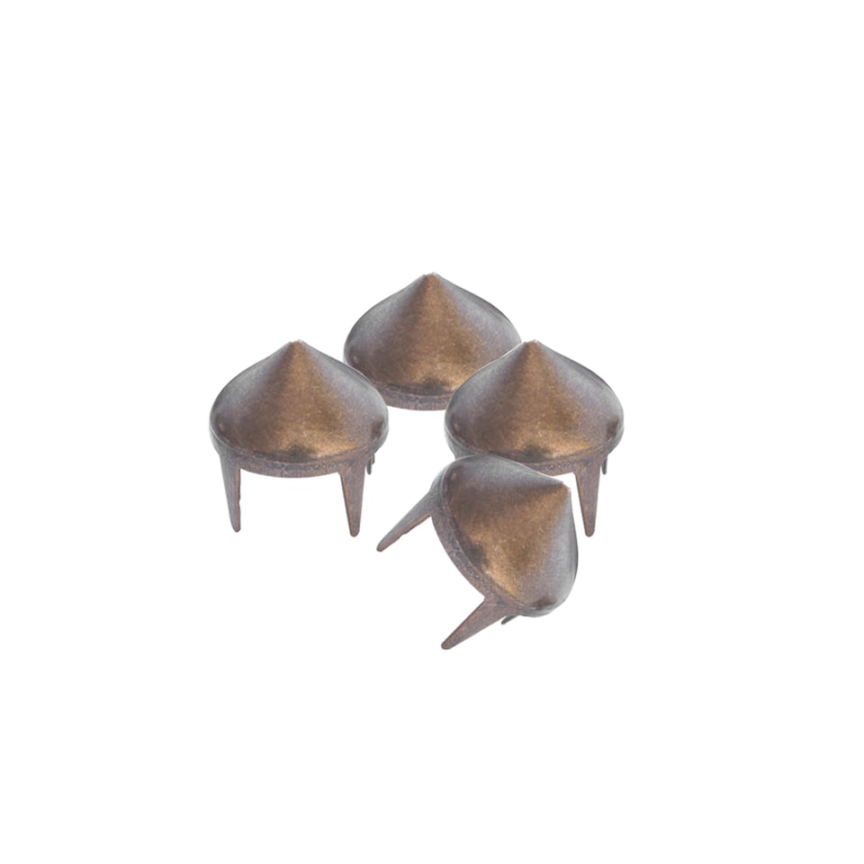 image 1 of 8mm High Cone Punk Studs Hand Pressed Leather Rivets - 50pcs