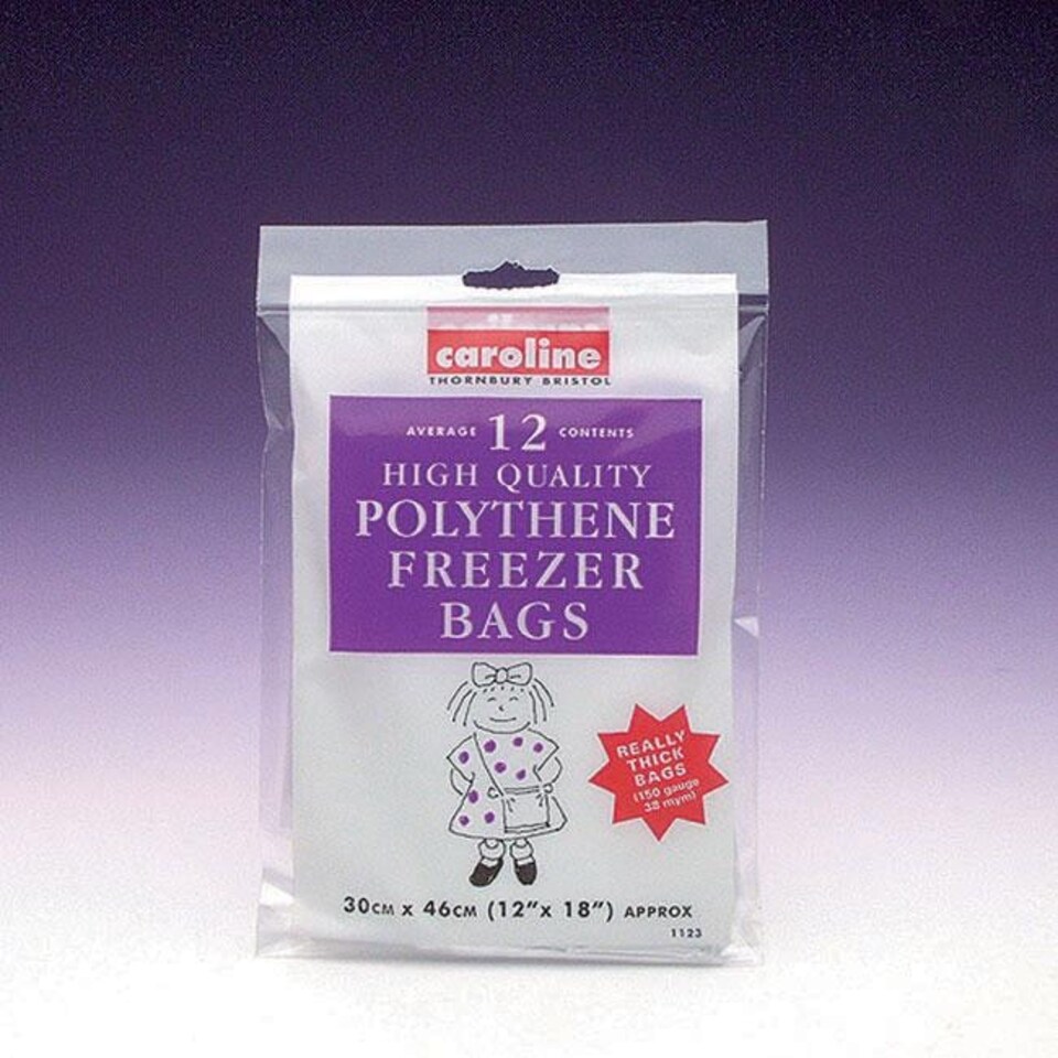 Caroline Freezer Bags 12 x 18'' 12pk 1123 - One Colour - One Size