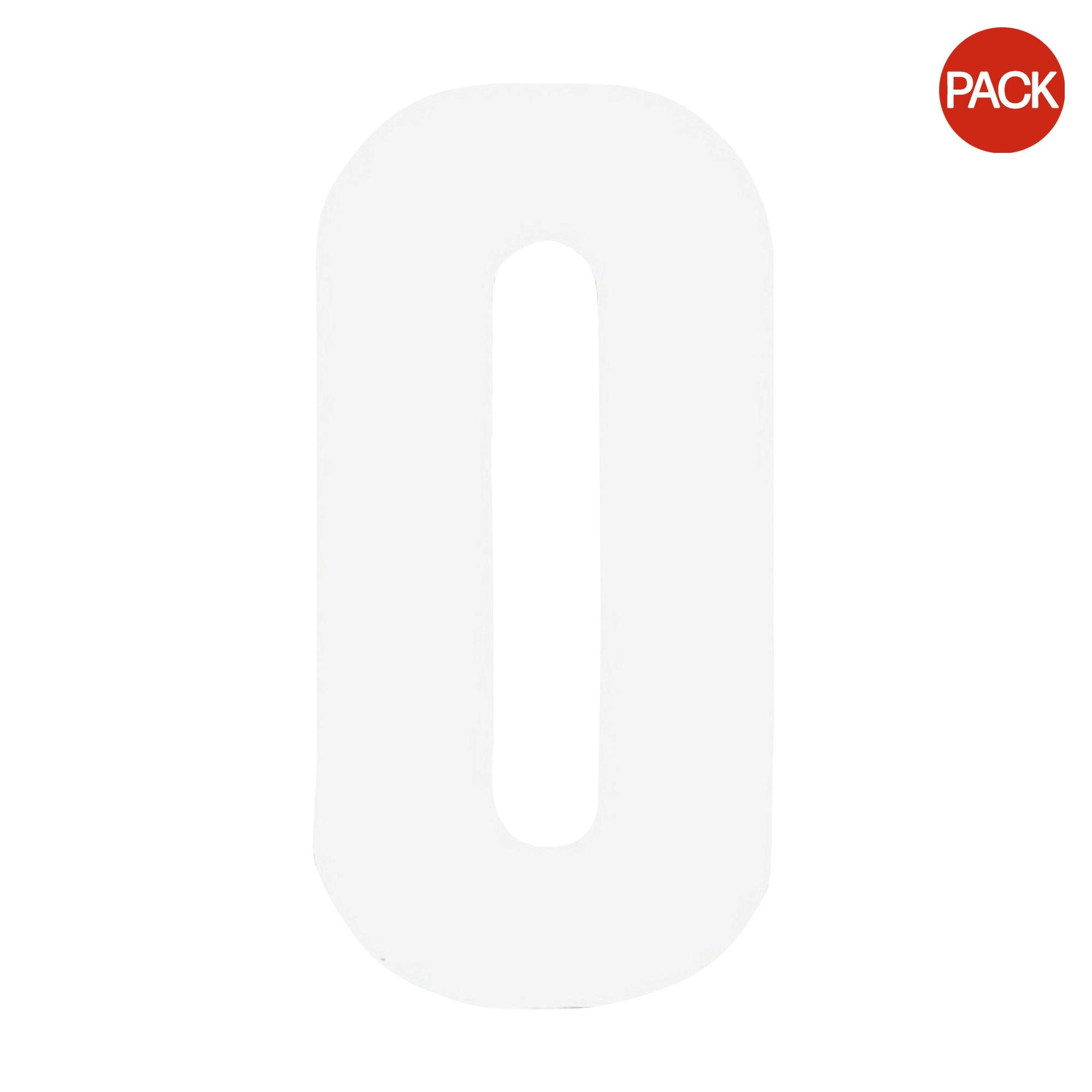 Securit 0 Bin Number (Pack of 2) - White - One Size