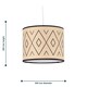 image 6 of Aztec - 25cm Natural Pendant Shade Brown