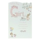 image 1 of Girl Birth Congratulations Card - Cute Animals