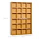 image 7 of HOMCOM DVD CD Media Storage Rack, Video Display Unit, 89 x 130.5 cm, Beech