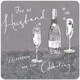 image 2 of Elegant Husband Birthday Card Accented in Silver and Sequins