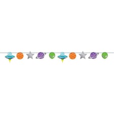 Creative Party Ribbon Foil Outer Space Foil Balloon - Multicoloured - One Size