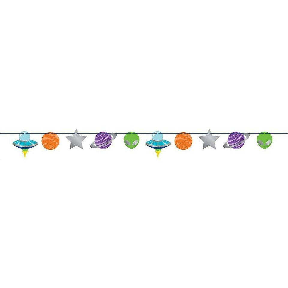 Creative Party Ribbon Foil Outer Space Foil Balloon - Multicoloured - One Size