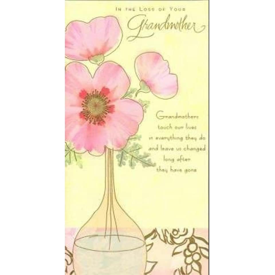 image 1 of Loss of your Grandmother Sympathy Greeting Card