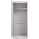 image 4 of FWStyle Tunis 2 Door Wardrobe Matt White White