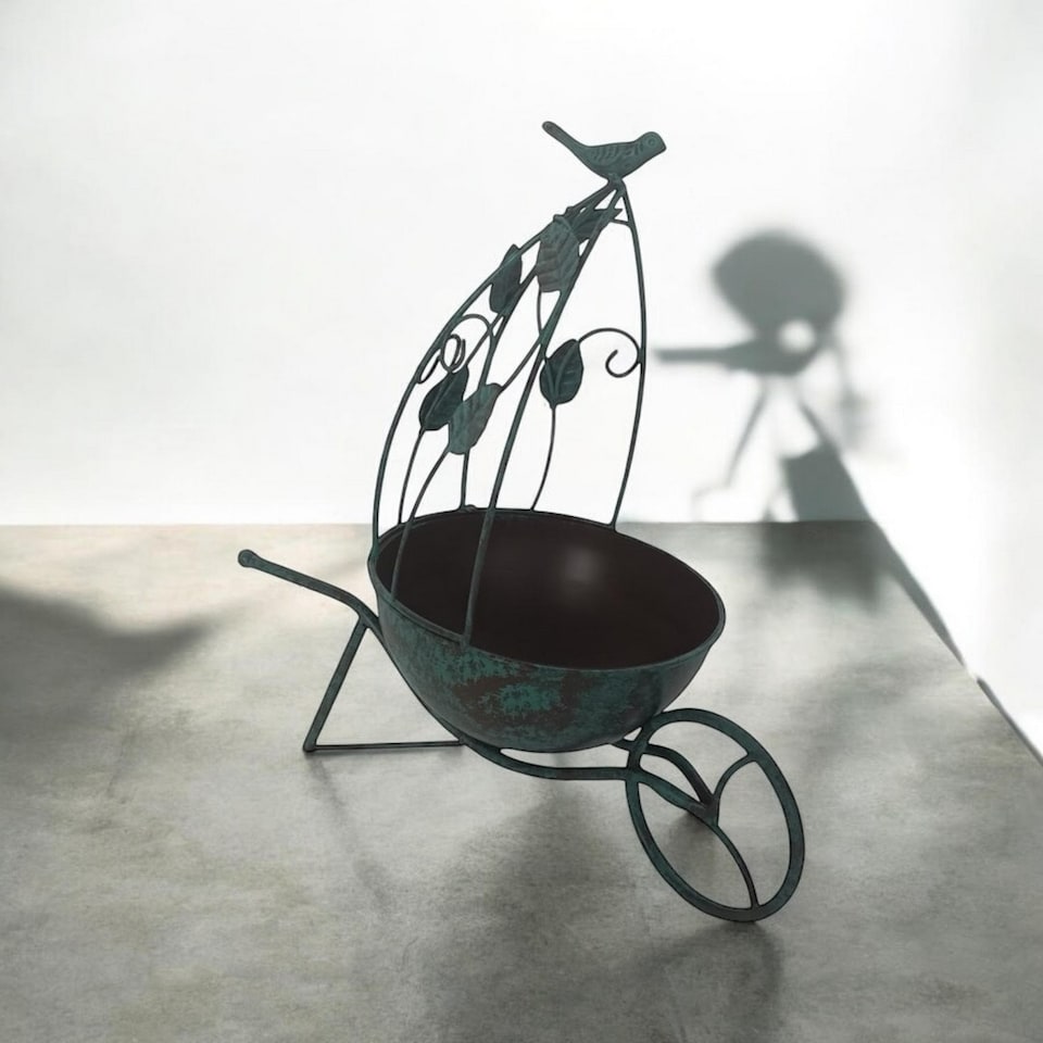 image 1 of Garden Planter - Metal - L19 x W34 x H36 cm - Green
