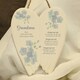 image 5 of Personalised Forget Me Not Memorial Ceramic Wings