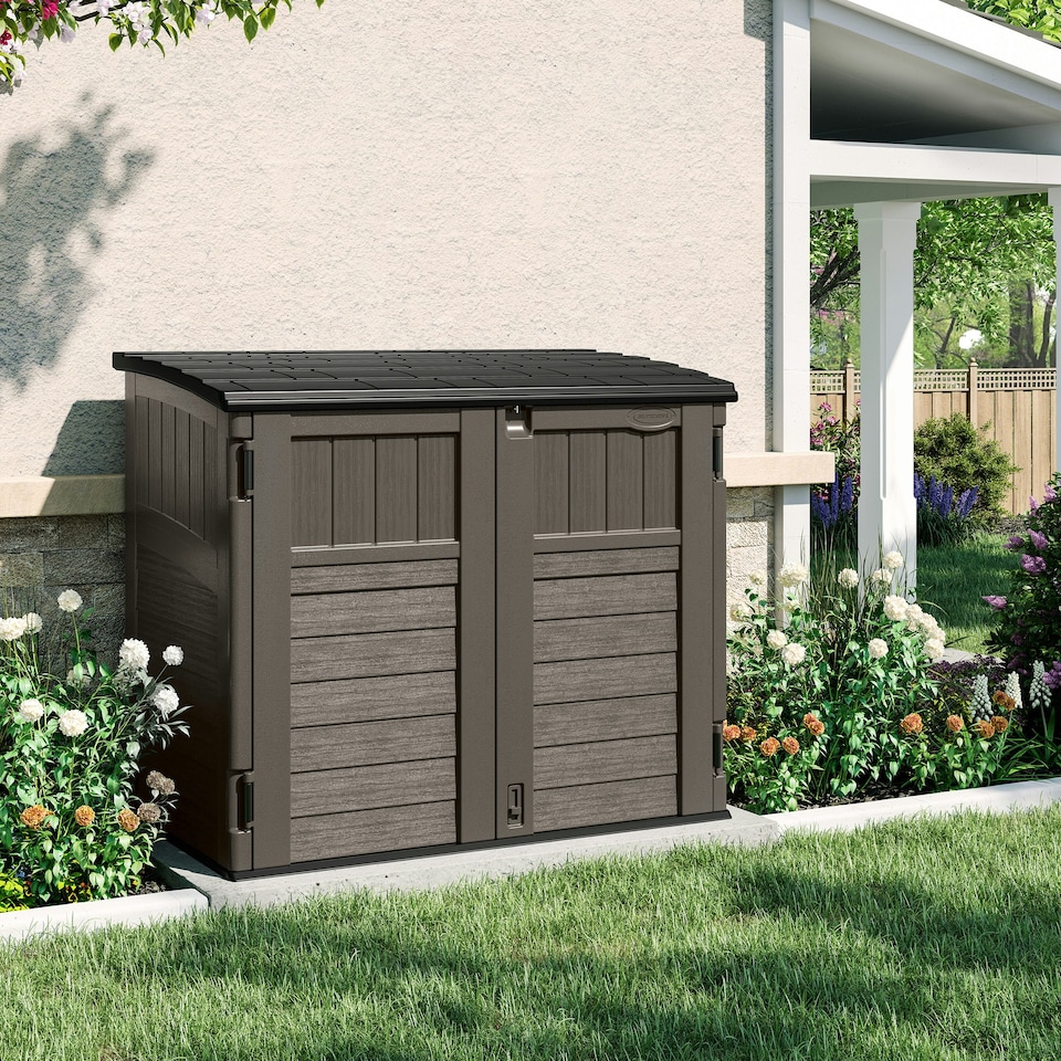 image 1 of Suncast Stow-Away Store - Stone Grey Grey