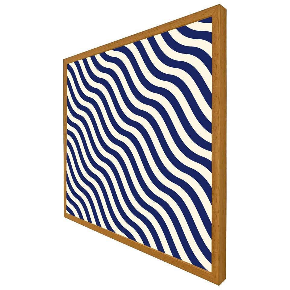 image 1 of Wavey lines (Picture Frame) Brown | XS