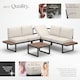image 3 of Eliar Garden Lounge Set, 4-piece, with aluminum frame