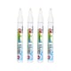 image 1 of Artline Glassboard Markers White 4 Pack