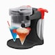 image 1 of Neo Ice Snow Cone Slushie Slushy Slush Cold Shaver Maker Ice Scraper Drinks Cocktail Machine Electric Crusher Dispenser with 4 Straws & 4 Cups (Black)