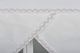 image 3 of FURNISHED Cut to Size Linen Roller Blinds with Triangle Edge and Metal Fittings | White | White | (W) 210cm x (L) 165cm
