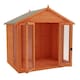 image 4 of 8ft x 8ft (2.35m x 2.35m) Wooden Full Pane Tongue and Groove APEX Summerhouse (12mm T&G Floor + Roof) (8x8) (8 x 8)