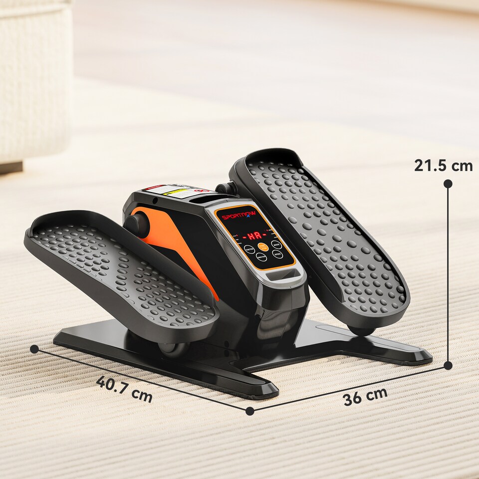 image 1 of SPORTNOW Under Desk Elliptical Machine for Home, Seated Pedal Exerciser