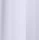 image 3 of Sheer White Plain Woven Voile Slot Top Curtain Panel Pair (55x90") 145x229m