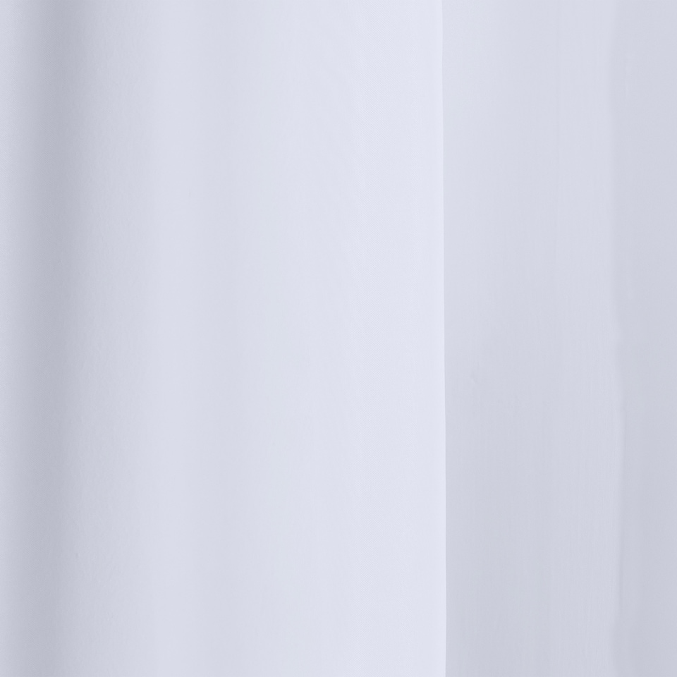 image 1 of Sheer White Plain Woven Voile Slot Top Curtain Panel Pair (55x90") 145x229m
