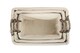 image 4 of Shallow Lined Antique Wash Storage Basket Set of 3 | White | White | Not provided