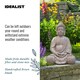 image 6 of Sitting in Meditation Buddha Brown Indoor and Outdoor Statue&nbsp;L30 W24 H41 cm