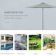 image 5 of Outsunny 2.8m Patio Umbrella Parasol Outdoor Table Umbrella 6 Ribs Dark Grey