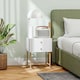image 8 of HOMCOM Bedside Tables Set of 2 with 2 Drawers for Bedroom, White