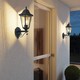 image 1 of EGLO Navedo Traditional Black Aluminium Exterior Wall Lamp
