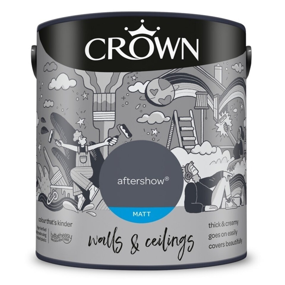 image 1 of Crown Walls & Ceilings Matt 2.5L Aftershow