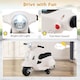 image 4 of COSTWAY Licensed Vespa Kids Ride on Motorcycle 6V White