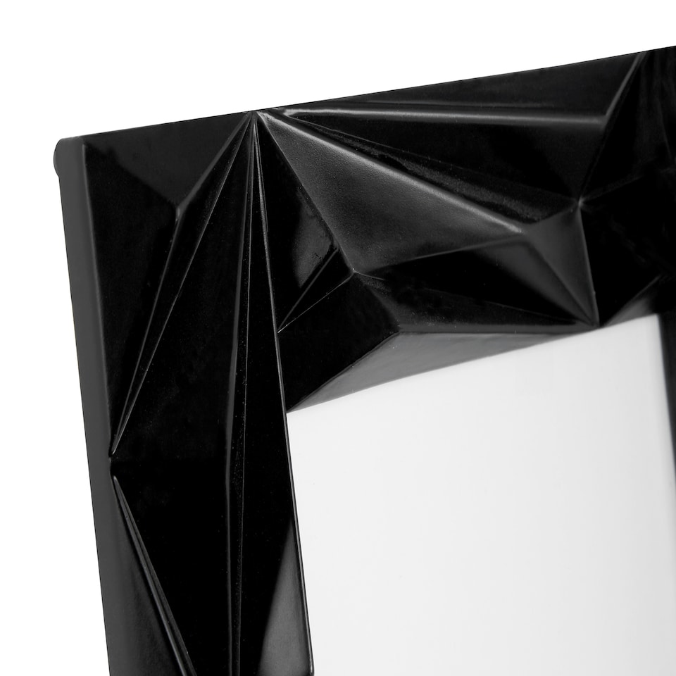 image 1 of Interiors by Premier Prisma Black 4x6 Photo Frame, Geometric Wire Design With Matte Black Finish, Freestanding Or Wall-Mounted Black | One Size