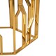 image 4 of Interiors By Premier Contemporary Hexagonal Side Table, Sturdy Metal Side Table For Livingroom, Hexagonal Design Bedside Table Gold