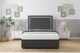 image 1 of Sloomy Sofia Chrome Graphite Dumfries Divan Bed With Mattress 2 Drawers Footend With 26" Strutted Headboard & 12" Matching Footboard 4' Small Double | Grey | Graphite | Small Double | 1