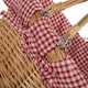 image 9 of Medium Swing Handle Shopping Basket with Lining Multi | Garden Rose | M